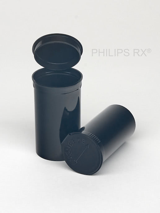 PHILIPS RX Black 19 Dram Pop-Top Container