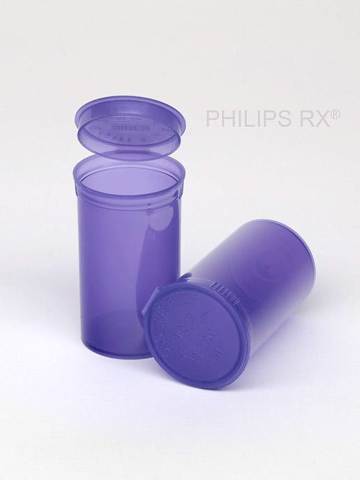 PHILIPS RX Violet 19 Dram Pop-Top Container