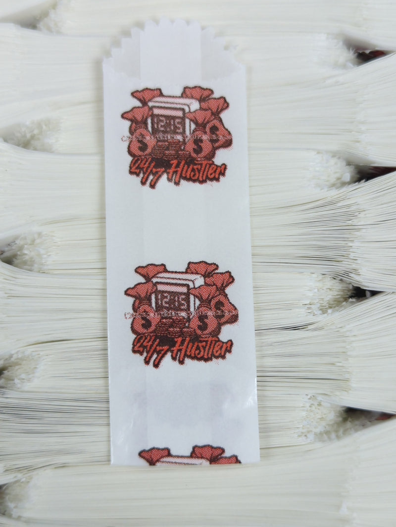 Vellum Glassine Stamp Wax Paper Envelope Bags- 24/7 HUSTLER - TBS Supply