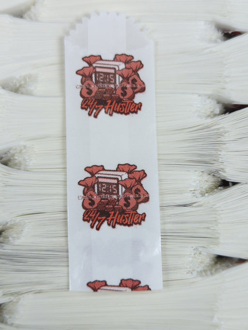 Vellum Glassine Stamp Wax Paper Envelope Bags- 24/7 HUSTLER - TBS Supply