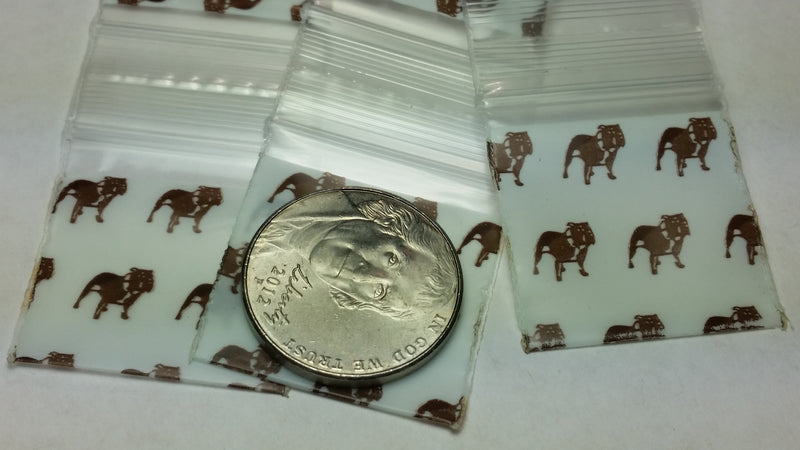 1010 Original Mini Ziplock 2.5mil Plastic Bags 1" x 1" Reclosable Baggies (Top Dog) - The Baggie Store