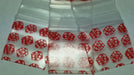 1010 Original Mini Ziplock 2.5mil Plastic Bags 1" x 1" Reclosable Baggies (Red Dice) - The Baggie Store