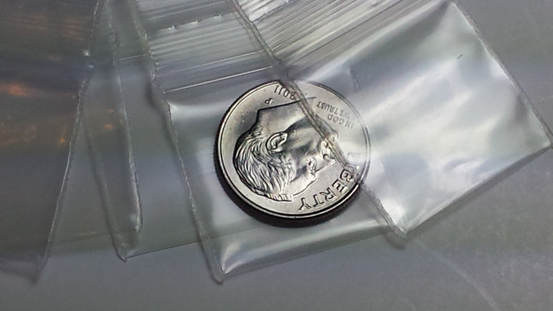 1010-S Original Mini Ziplock 2.5mil Plastic Bags 1" x 1" Reclosable Baggies (Clear) - The Baggie Store
