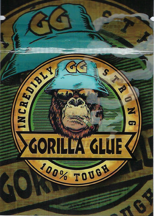 Smell-proof Gorilla Glue Mylar bags by The Baggie Store, 100-pack, with resealable closure and durable silver foil material.