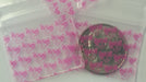 1034 Original Mini Ziplock 2.5mil Plastic Bags 1" x 3/4" Reclosable Baggies (Pink Panther) - The Baggie Store