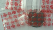 1034 Original Mini Ziplock 2.5mil Plastic Bags 1" x 3/4" Reclosable Baggies (Red Dice) - The Baggie Store