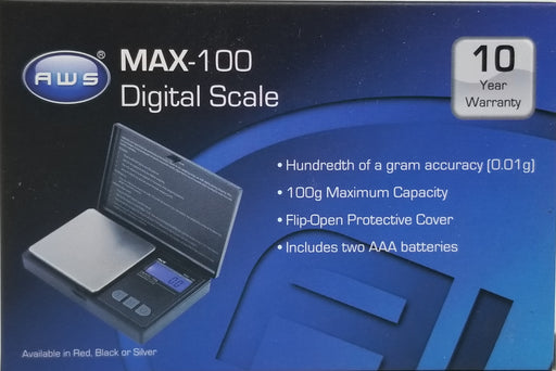 AWS-MAX100 Portable Digital Scale, 100g, 0.01g - TBS Supply Co