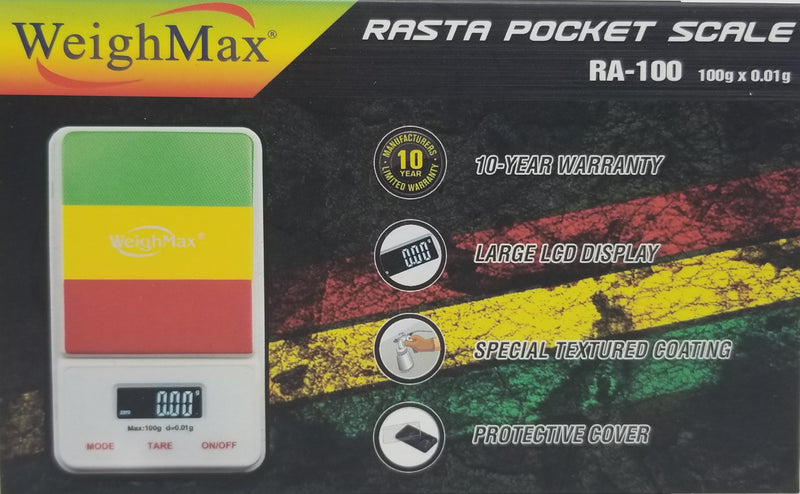 WeighMax Rasta Portable Digital Scale, 100g, 0.01g - TBS Supply Co