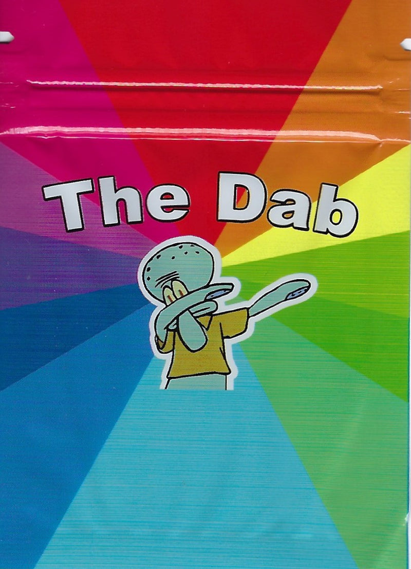 Smell-proof The Dab storage bags by The Baggie Store, 100-pack, resealable bags for discreet storage and freshness.