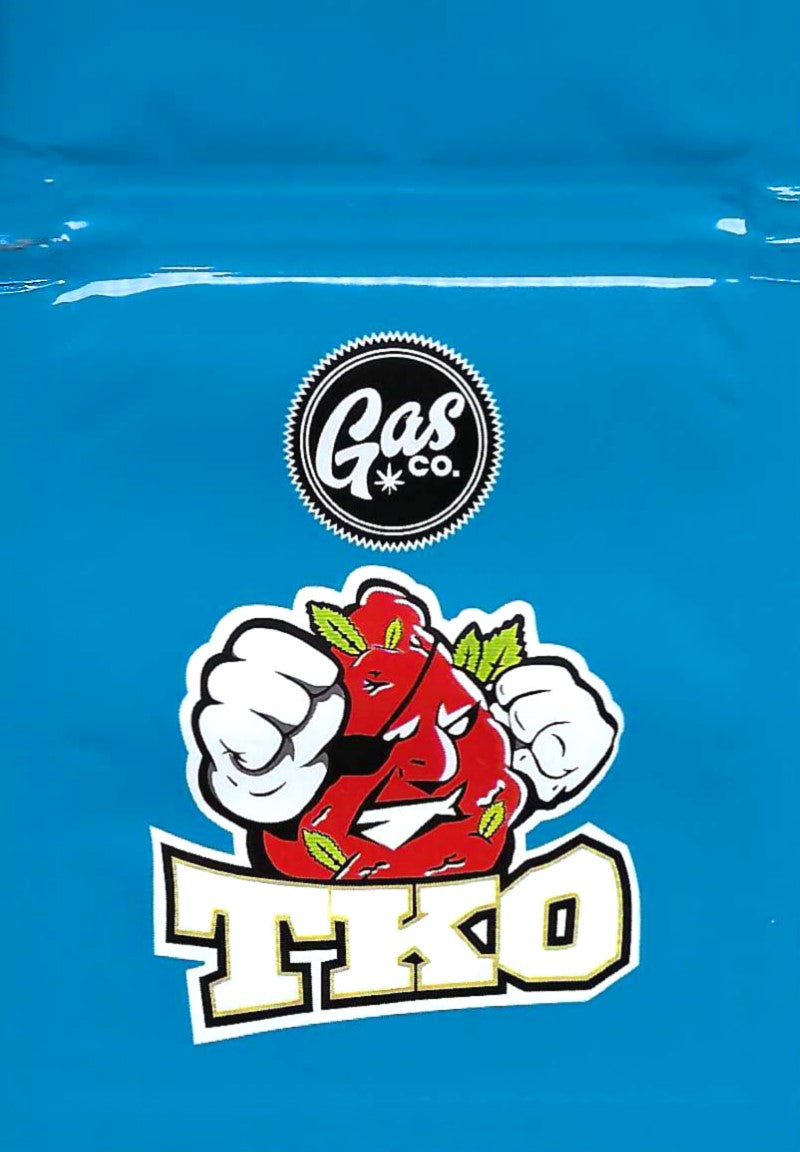 Smell-proof TKO Bags from The Baggie Store, 100-pack, showing clear resealable storage bags for discreet containment.