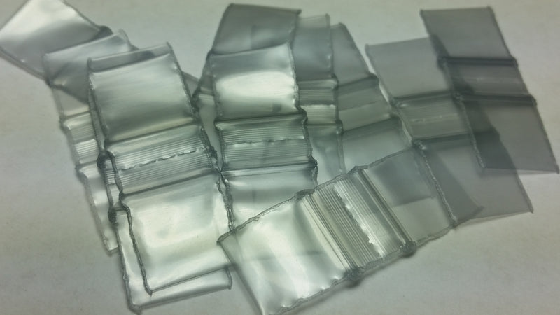 1212 Original Mini Ziplock 2.5mil Plastic Bags 1/2" x 1/2" Reclosable Baggies (Silver) - The Baggie Store