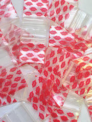 1212 Original Mini Ziplock 2.5mil Plastic Bags 1/2" x 1/2" Reclosable Baggies (Lips) - The Baggie Store