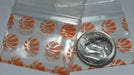12510 Original Mini Ziplock 2.5mil Plastic Bags 1.25" x 1" Reclosable Baggies (Basketball) - The Baggie Store