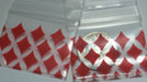 12510 Original Mini Ziplock 2.5mil Plastic Bags 1.25" x 1" Reclosable Baggies (Red Diamonds) - The Baggie Store