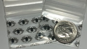 12510 Original Mini Ziplock 2.5mil Plastic Bags 1.25" x 1" Reclosable Baggies (Black Spider) - The Baggie Store
