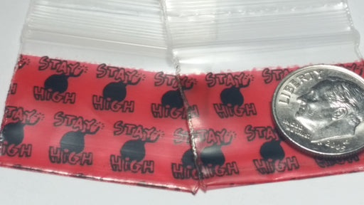12510 Original Mini Ziplock 2.5mil Plastic Bags 1.25" x 1" Reclosable Baggies (Stay High) - The Baggie Store