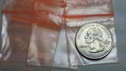 125125 Original Mini Ziplock 2.5mil Plastic Bags 1.25" x 1.25" Reclosable Baggies (Orange) - The Baggie Store