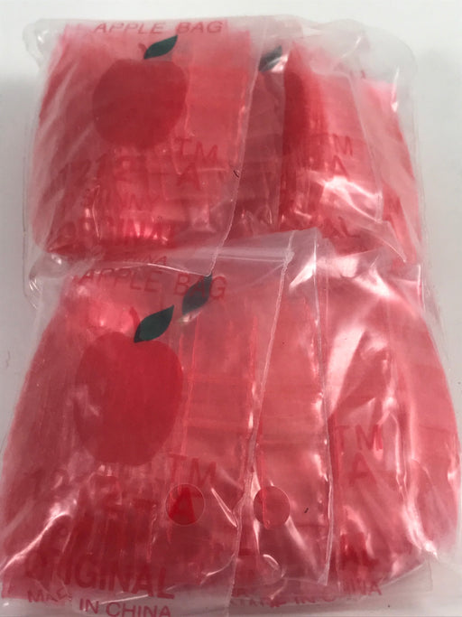 1212-A Original Mini Ziplock 2.5mil Plastic Bags 1/2" x 1/2" Reclosable Baggies (Red) - The Baggie Store