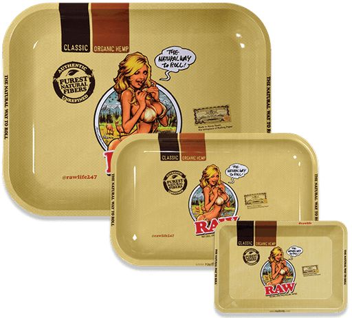 RAW Girl Rolling Tray - TBS Supply Co