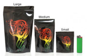 Mylar Stealth Bag, Rasta Lion - The Baggie Store