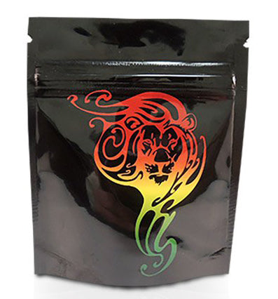 Mylar Stealth Bag, Rasta Lion - The Baggie Store