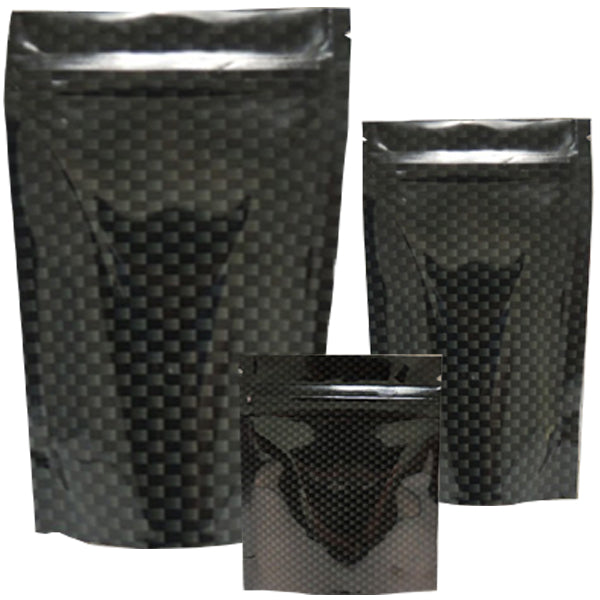 Mylar Stealth Bag, Carbon Fiber - The Baggie Store