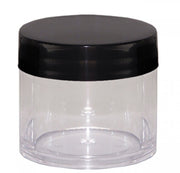 Head Stash Jar-30ML Polystyrene Containers – Black Lid - The Baggie Store