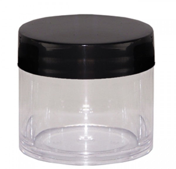 Head Stash Jar-30ML Polystyrene Containers – Black Lid - The Baggie Store
