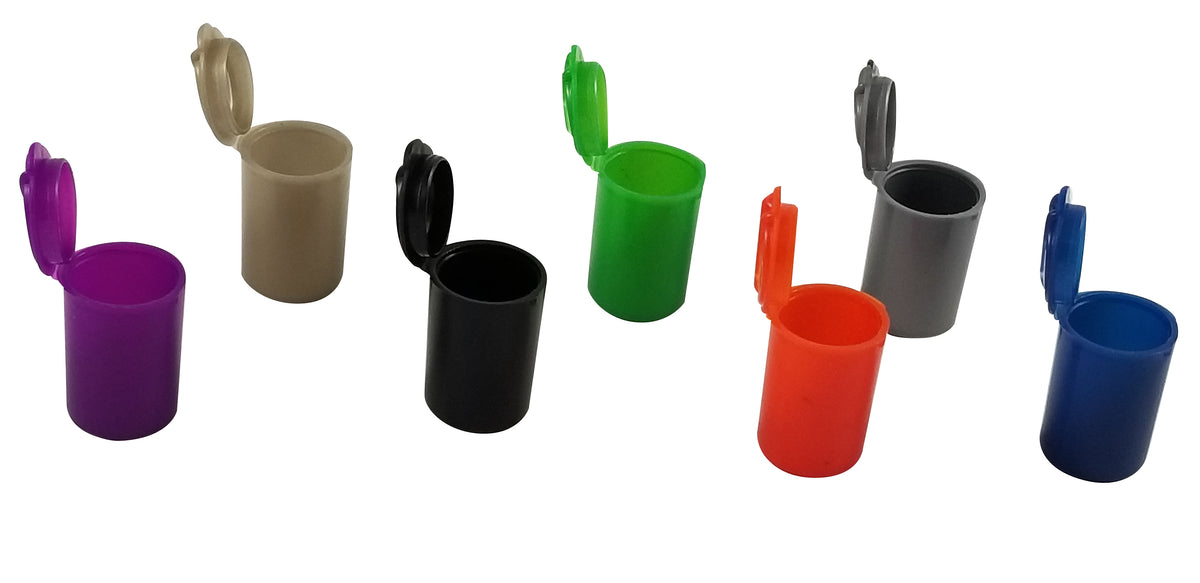 Box of 100 King Sting Opaque Pop Top 0.5g vape cartridges for discreet cannabis consumption