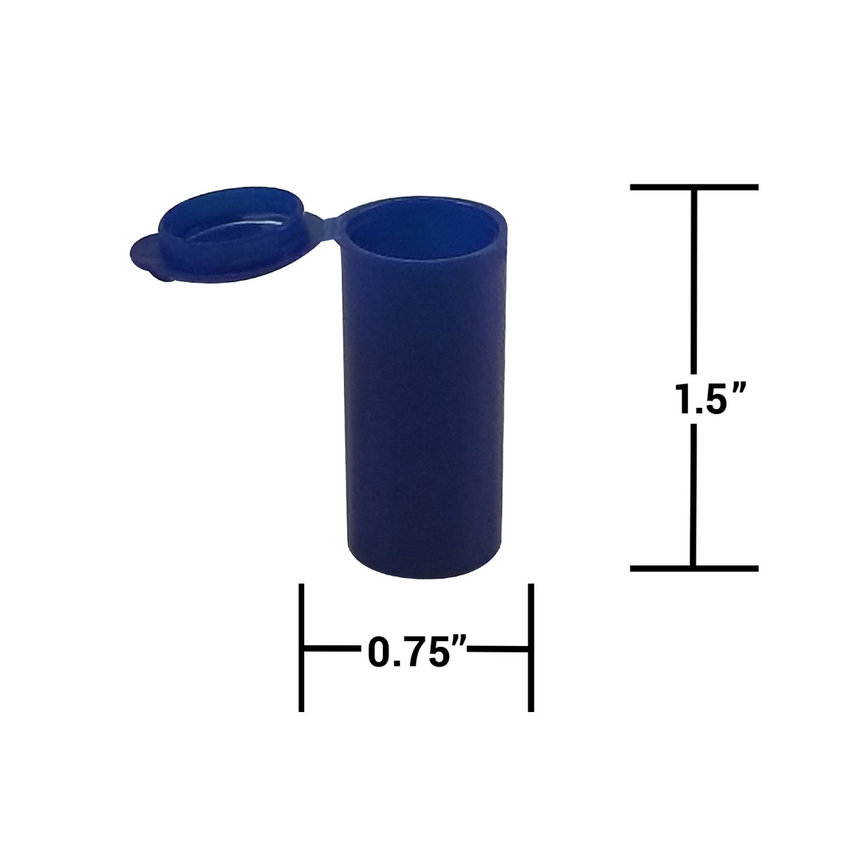 Stack of 100 King Sting opaque pop top 1g containers for storage and organization, shown in a close-up shot.