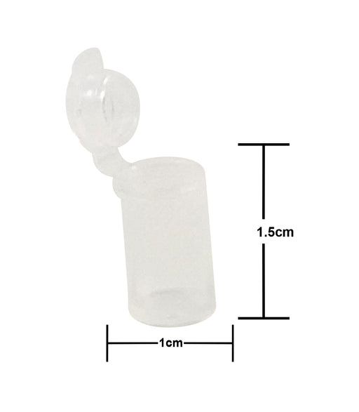 King Sting Mini Pop Top 70 (1.5cm x 1cm, .8 Gram) Plastic Containers w/60 Dram Prescription RX Green Squeeze Top Pill Container - The Baggie Store