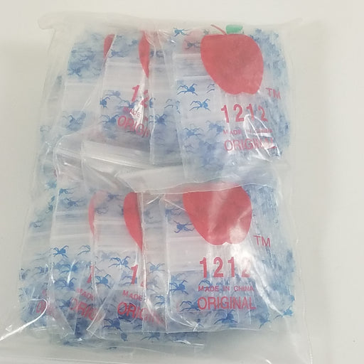 1212 Original Mini Ziplock 2.5mil Plastic Bags 1/2" x 1/2" Reclosable Baggies (Spider) - The Baggie Store