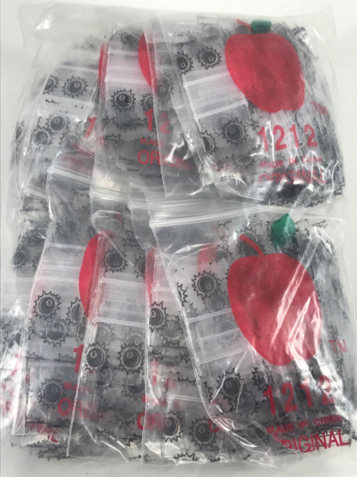 1212 Original Mini Ziplock 2.5mil Plastic Bags 1/2" x 1/2" Reclosable Baggies (Eight 8-Ball) - The Baggie Store