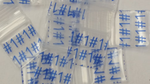 1212 Original Mini Ziplock 2.5mil Plastic Bags 1/2" x 1/2" Reclosable Baggies (Number One #1) - The Baggie Store