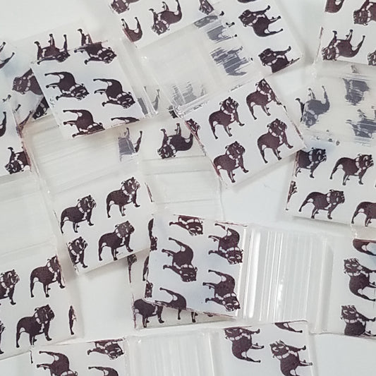 Resealable Original Apple Bags in 5/8 inch by 5/8 inch size, designed for secure storage and packaging.