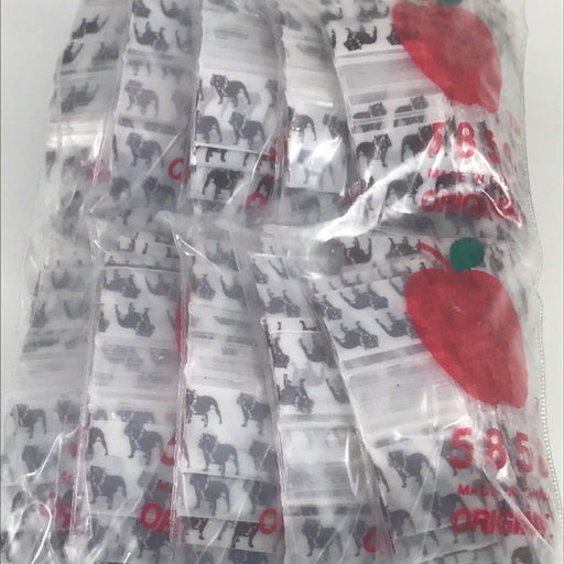 5858 Original Mini Ziplock 2.5mil Plastic Bags 5/8" x 5/8" Reclosable Baggies (Top Dog) - The Baggie Store