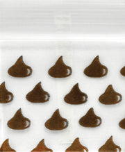 5858 Original Mini Ziplock 2.5mil Plastic Bags 5/8" x 5/8" Reclosable Baggies (Chocolate) - The Baggie Store