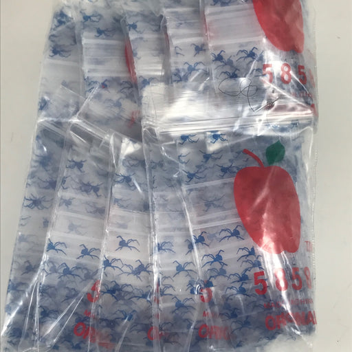 5858 Original Mini Ziplock 2.5mil Plastic Bags 5/8" x 5/8" Reclosable Baggies (Spider) - The Baggie Store