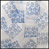 Blue Devil 5858 Original Apple Bags, 5/8" x 5/8" resealable bags, clear plastic with blue tint, perfect for storage and organization.