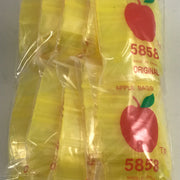 5858 Original Mini Ziplock 2.5mil Plastic Bags 5/8" x 5/8" Reclosable Baggies (Yellow) - The Baggie Store