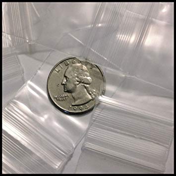 12515 Original Mini Ziplock 2.5mil Plastic Bags 1.25" x 1.5" Reclosable Baggies (Clear) - The Baggie Store