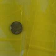 1520 Original Mini Ziplock 2.5mil Plastic Bags 1.5" x 1" Reclosable Baggies (Yellow) - The Baggie Store