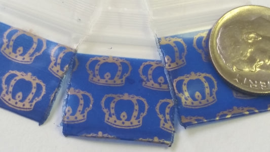 Resealable 3/4" x 3/4" Original Apple Bags by King Crown, clear plastic storage bags for small items or packaging.