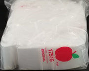 Clear resealable bags from Original Apple Bags, 1.75" x 1.5", perfect for storing small items or packaging.