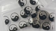 1034 Original Mini Ziplock 2.5mil Plastic Bags 1" x 3/4" Reclosable Baggies (Taiji/Yin Yang) - The Baggie Store