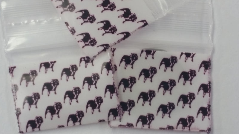 1034 Original Mini Ziplock 2.5mil Plastic Bags 1" x 3/4" Reclosable Baggies (Top Dog) - The Baggie Store