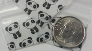 1034 Original Mini Ziplock 2.5mil Plastic Bags 1" x 3/4" Reclosable Baggies (Panda) - The Baggie Store