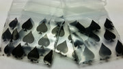 Original Apple Bags spade-shaped paper bag, 1.25" x 3/4" size, for gift packaging or retail displays.