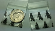 Resealable 1x1 inch Original Apple Bags with SAMURAI design, ideal for storing small items or snacks.
