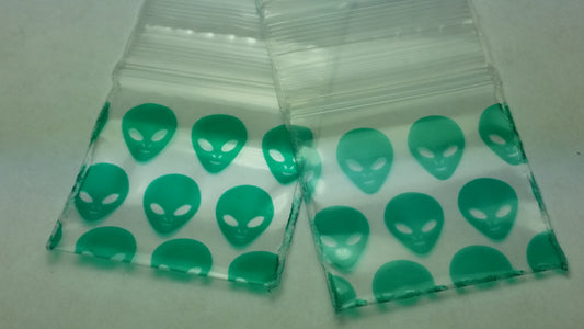Blue star resealable bags from Original Apple Bags, 1"x1" size, perfect for storage and organization.